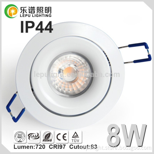 Lepu 8w viking 2000-2700k cct dimmable downlight 83mm Cutout warm white ip44